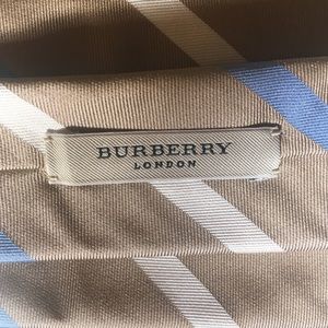 Drake’s for Burberry Silk Striped Handmade Tie